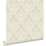 wallpaper baroque print brown from ESTAhome