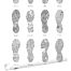 wallpaper marathon city maps in the form of running shoe imprints black on white from ESTAhome