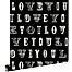 wallpaper love you - quotes black and white from ESTA home