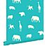 wallpaper animals turquoise from ESTAhome