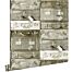 wallpaper vintage suitcases light brown from ESTAhome