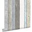 wallpaper wooden planks gray and light blue from ESTAhome