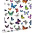 wallpaper butterflies multicolor from ESTAhome