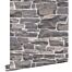 wallpaper brick wall blue and gray from ESTAhome
