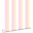 wallpaper rainbow stripes light pink and beige from ESTAhome