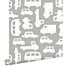 wallpaper cars warm gray from ESTAhome