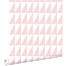 wallpaper graphical triangles soft pink from ESTAhome