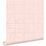 wallpaper art deco motif soft pink and gold from ESTAhome