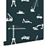 wallpaper vehicles dark blue and white from ESTAhome