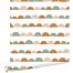 wallpaper graphic motif soft pink, warm orange and mint green from ESTAhome