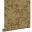 wallpaper bamboo leaves mustard from ESTAhome