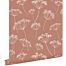 wallpaper umbels terracotta and white from ESTAhome