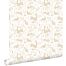 wallpaper forest with forest animals beige from ESTAhome