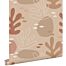 wallpaper coral terracotta from ESTAhome