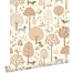 wallpaper dogs beige and soft pink from ESTAhome