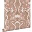 wallpaper vintage flowers in art nouveau style antique pink from ESTAhome