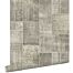 wallpaper patchwork kilim taupe from ESTAhome