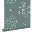 wallpaper blossom branches petrol green from ESTAhome