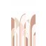 wall mural art deco motif terracotta and soft pink from ESTAhome
