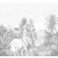 wall mural jungle gray from ESTAhome