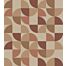 wall mural geometric shapes beige, pink and dark red from ESTAhome