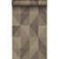 wallpaper graphic 3D brown from Origin Wallcoverings