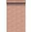 eco texture non-woven wallpaper graphic 3D terracotta pink from Origin Wallcoverings