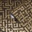 wallpaper geometric motif brown, gold and silver from Livingwalls