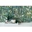 wallpaper jungle green, white and blue from Livingwalls