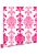 wallpaper baroque print pink from ESTAhome