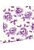 wallpaper watercolor painted roses purple from ESTAhome