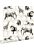 wallpaper animals on large dots shiny white and black from ESTAhome