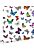 wallpaper butterflies multicolor from ESTAhome