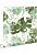wallpaper painted tropical jungle leaves gray-grained olive green from ESTAhome