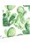 wallpaper aquarelle painted cacti tropical jungle green from ESTAhome