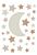 wall sticker starry sky sand color and terracotta from ESTAhome
