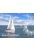 wall mural sailing boat blue from ESTAhome