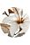 self-adhesive round wall mural lily flower white and brown from Sanders & Sanders