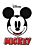 wall sticker Mickey Mouse black and white and red from Sanders & Sanders