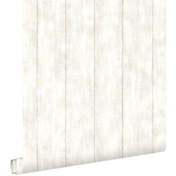 wallpaper scrap wood white from ESTAhome