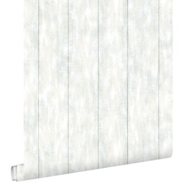 wallpaper scrap wood light blue from ESTAhome