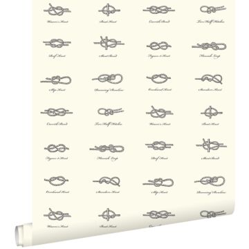 wallpaper knots brown from ESTAhome