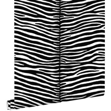 wallpaper zebras black and white from ESTAhome
