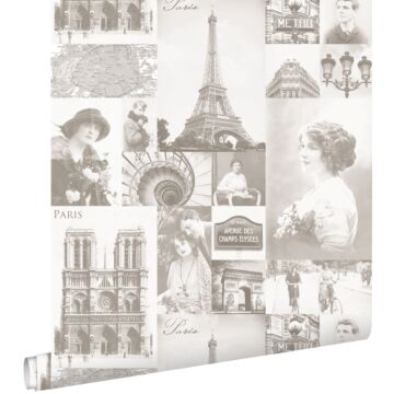 wallpaper Paris beige from ESTAhome