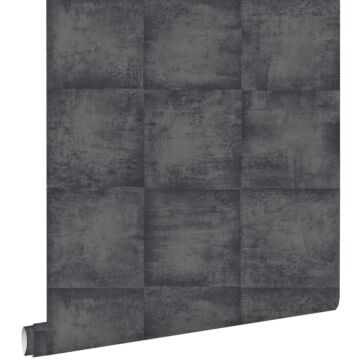 wallpaper concrete look black from ESTA home