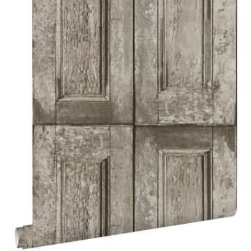 wallpaper panel doors taupe from ESTAhome
