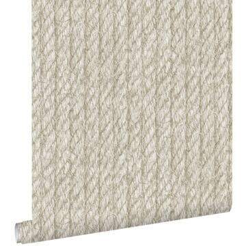 wallpaper rope beige from ESTAhome