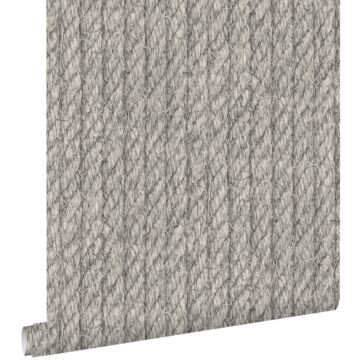 wallpaper rope dark gray from ESTAhome