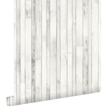 wallpaper scrap wood old white from ESTA home