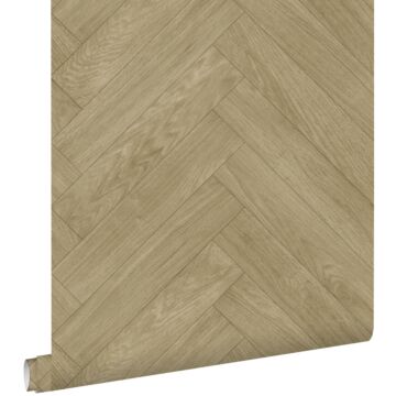 wallpaper wood effect cervine from ESTAhome